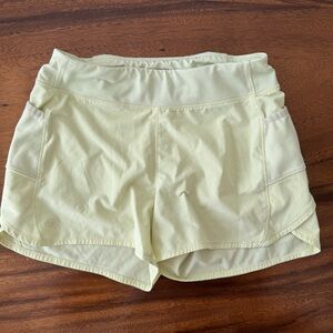Athleta Girl Lime Yellow Shorts Size L/12